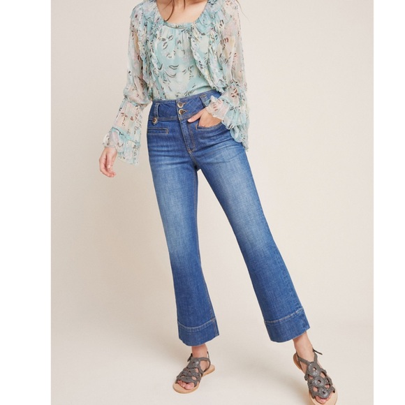 Anthropologie Denim - Anthropologie High Rise Cropped Flare Jean Size 30